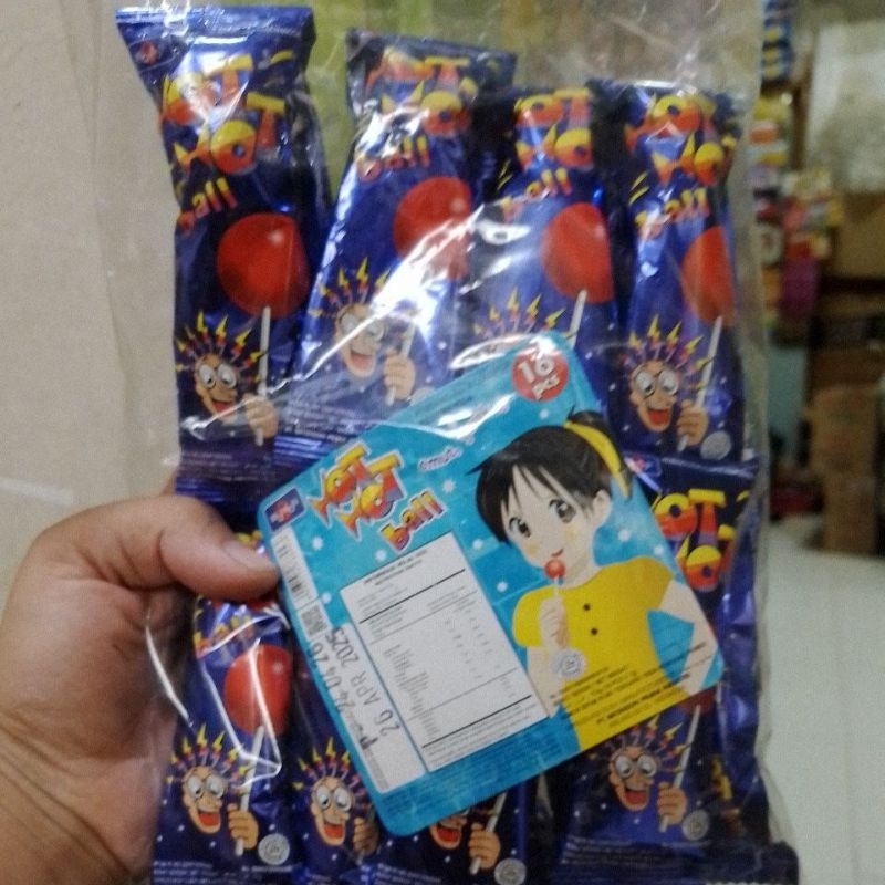 

Permen hot hot ball 1pack isi 16pcs