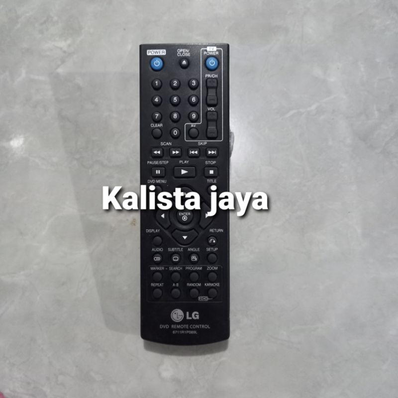 REMOTE REMOT DVD PLAYER KARAOKE LG 6711R1P089L ORIGINAL