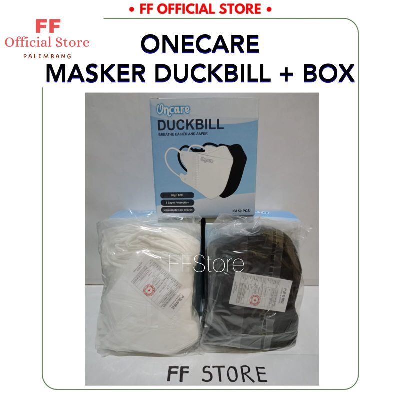 ONCARE MASKER DUCKBILL 3 PLY (HITAM)
