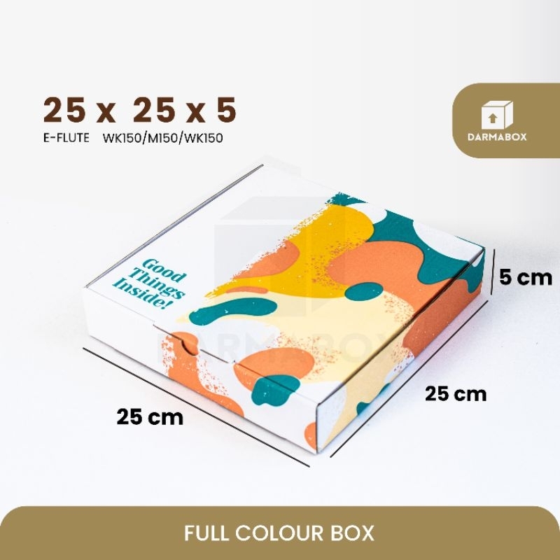 

Box 25x25x5 Full Colour Packaging Kaos/Kemeja/Aksesoris/Jam Dinding/Gift Box/Kardus Box