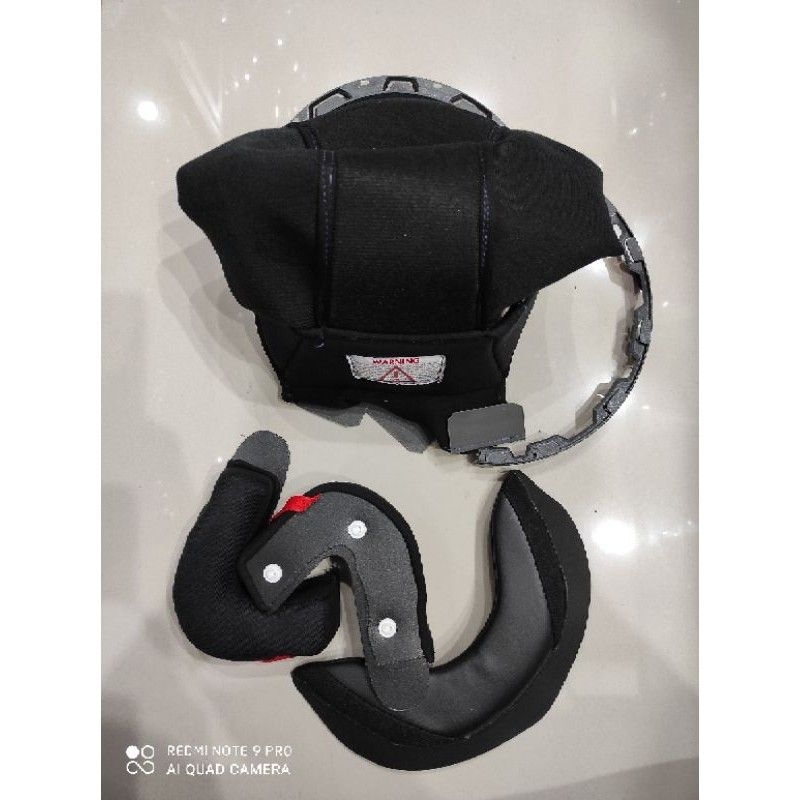 Busa pipi NHK R1 / busa helm pipi Nhk r-1 kancing hitam + kancing putih