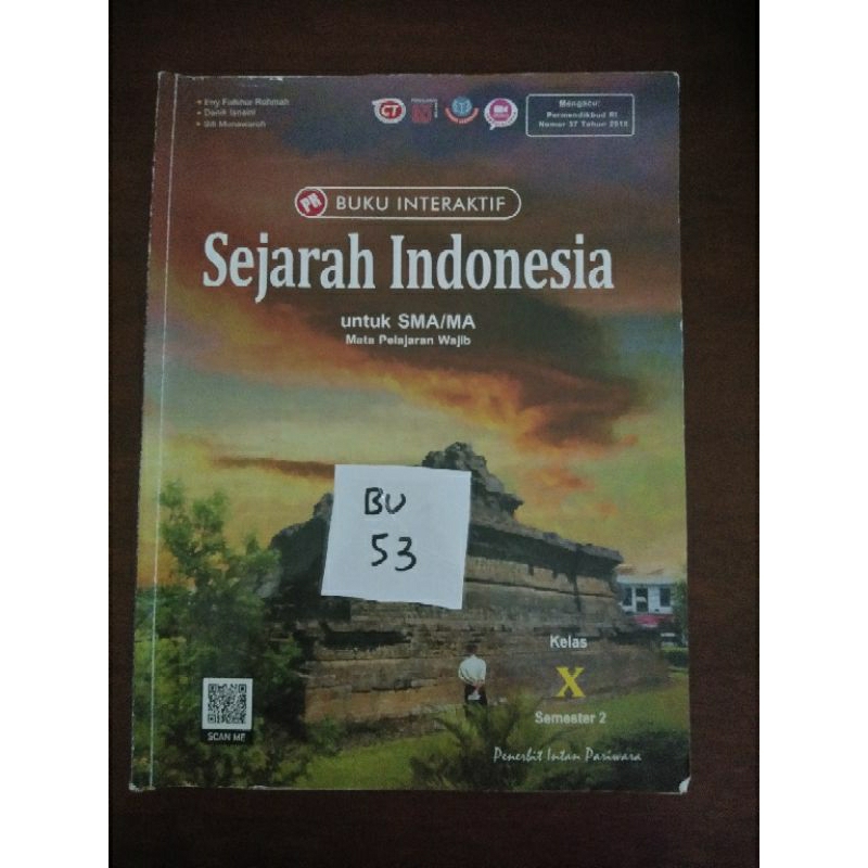 

SEJARAH INDONESIA UNTUK SMA/MA KELAS X SEMESTER 2 (BU53)