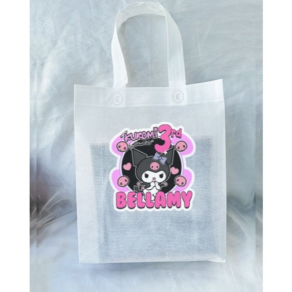 

Kuromi - Tas Spunbon Custom Tema - Tas Souvenir Ulang Tahun / Goodie Bag Birthday / Tas Snack