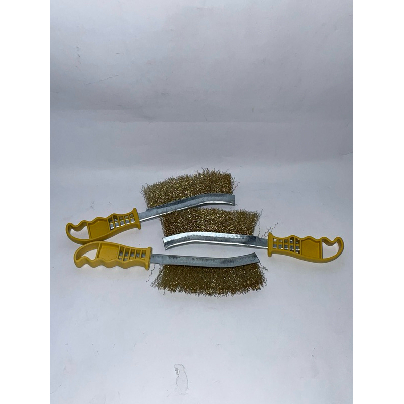 SIKAT KAWAT GOLOK BAJA KUNINGAN/SIKAT KAWAT KUNINGAN GAGANG FIBER /SIKAT KAWAT KERITING PANJANG