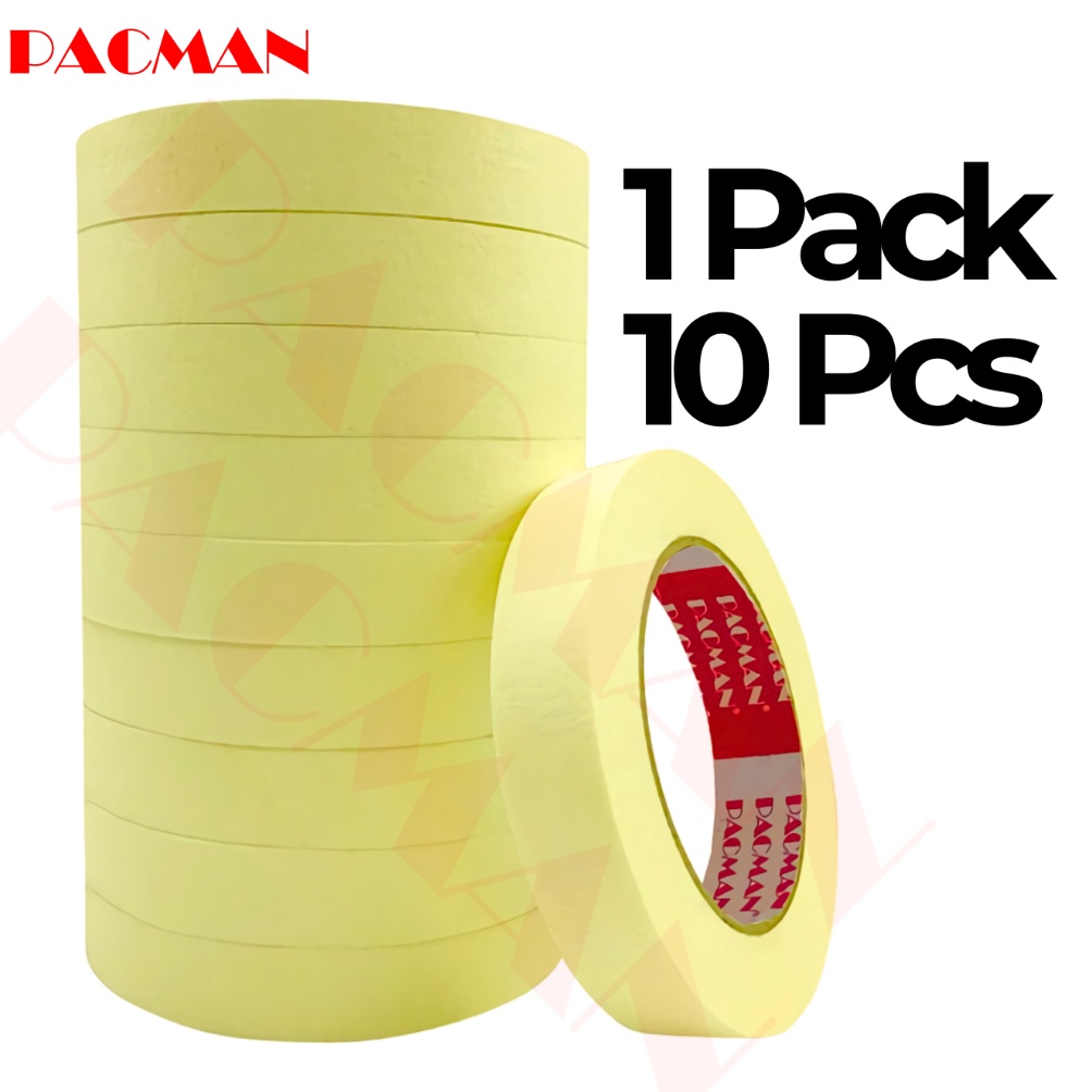 

KODE W7K7 1 Pcs Masking tape Pacman original 1isolasi kertas lakban selotip isolasi