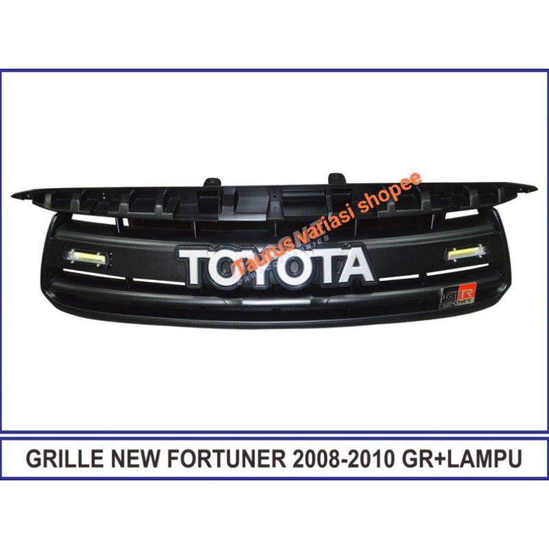 Grill Grille Bumper Depan TOYOTA FORTUNER 2008/2009/2010 GR Gazoo Racing+Lampu Model Original