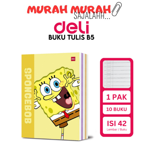 

Buku Tulis DELI Boxy 42 Lembar Per Pack Isi 10 Pcs / BUKU TULIS BOXY BIG BOSS DELI / 42 LEMBAR (ISI 10PC)