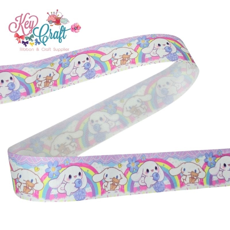 

Pita Grossgrain motif Cinnamoroll rainbow size 3,8cm