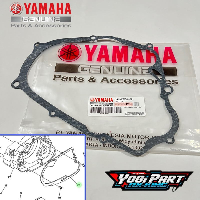 PAKING GASKET BAK KOPLING RXZ RZR ORIGINAL 3RS-E5451-09