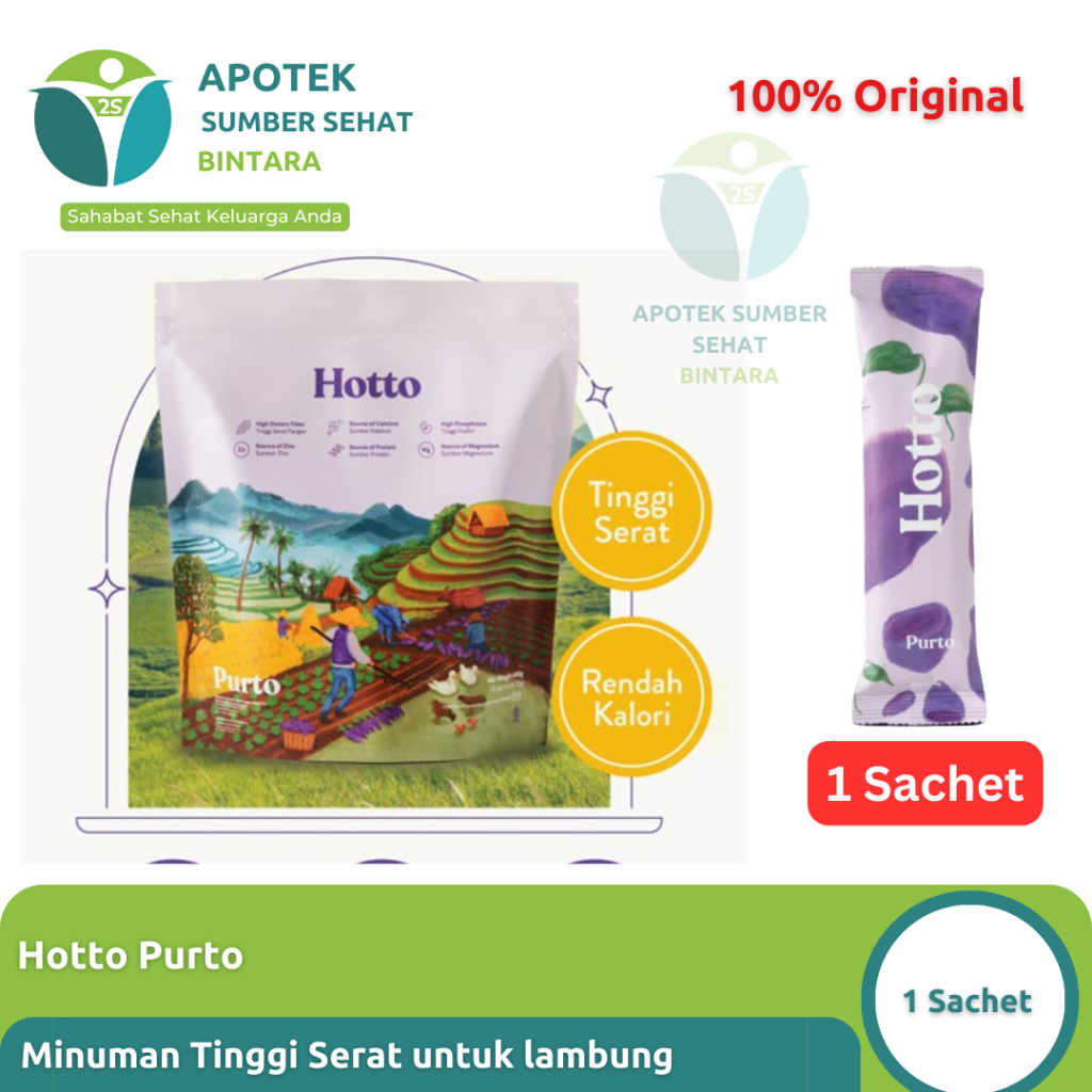 

Hotto Purto 1 Sachet - Minuman Tinggi Serat