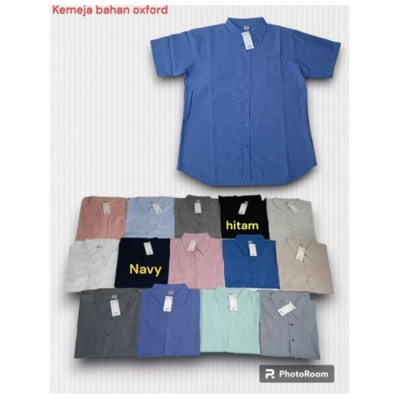 KEMEJA PRIA UNIQLO LENGAN PENDEK