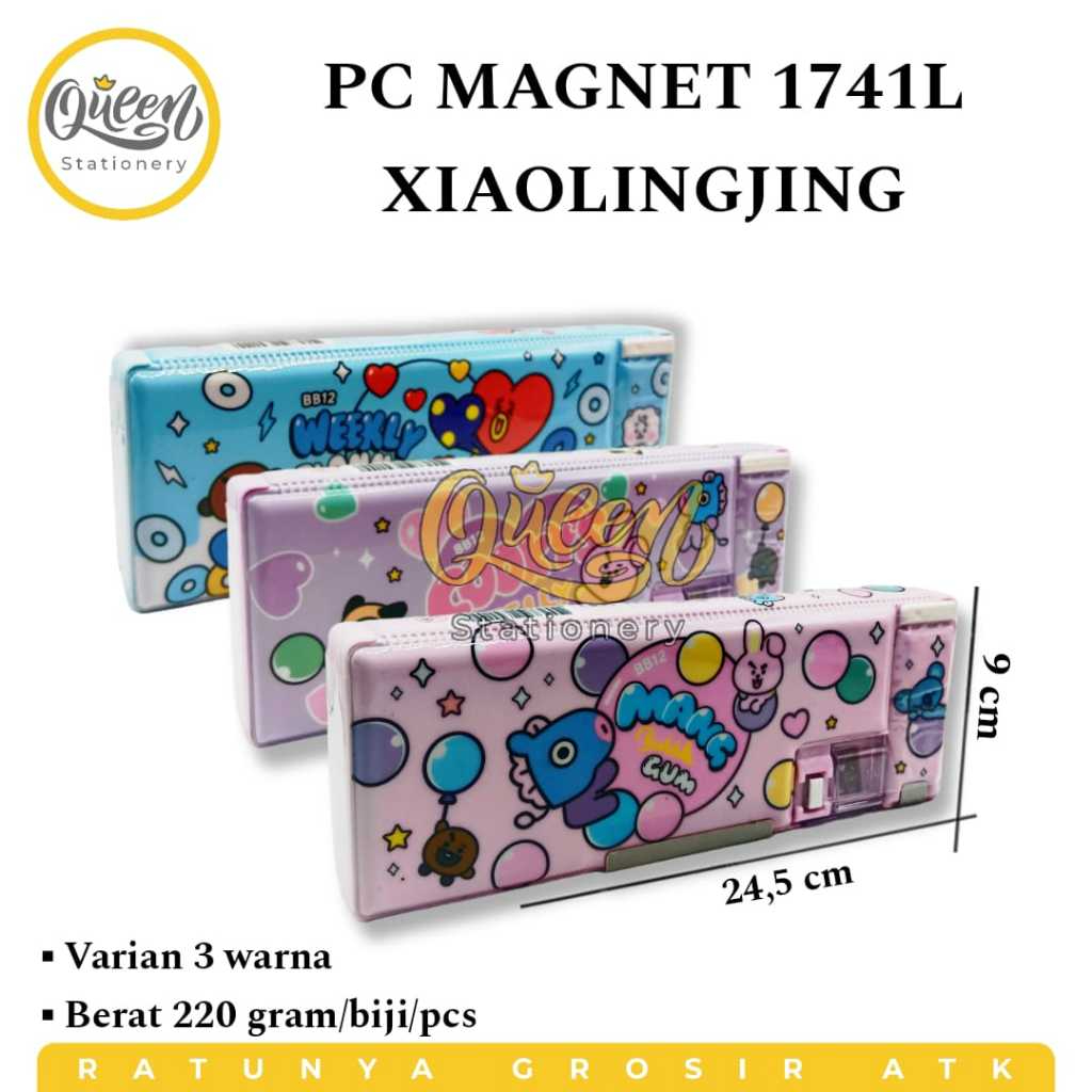 

PC MAGNET 1741L XIAOLINGJING / PENSIL CASE / KOTAK PENSIL MAGNET / TEMPAT PENSIL LUCU