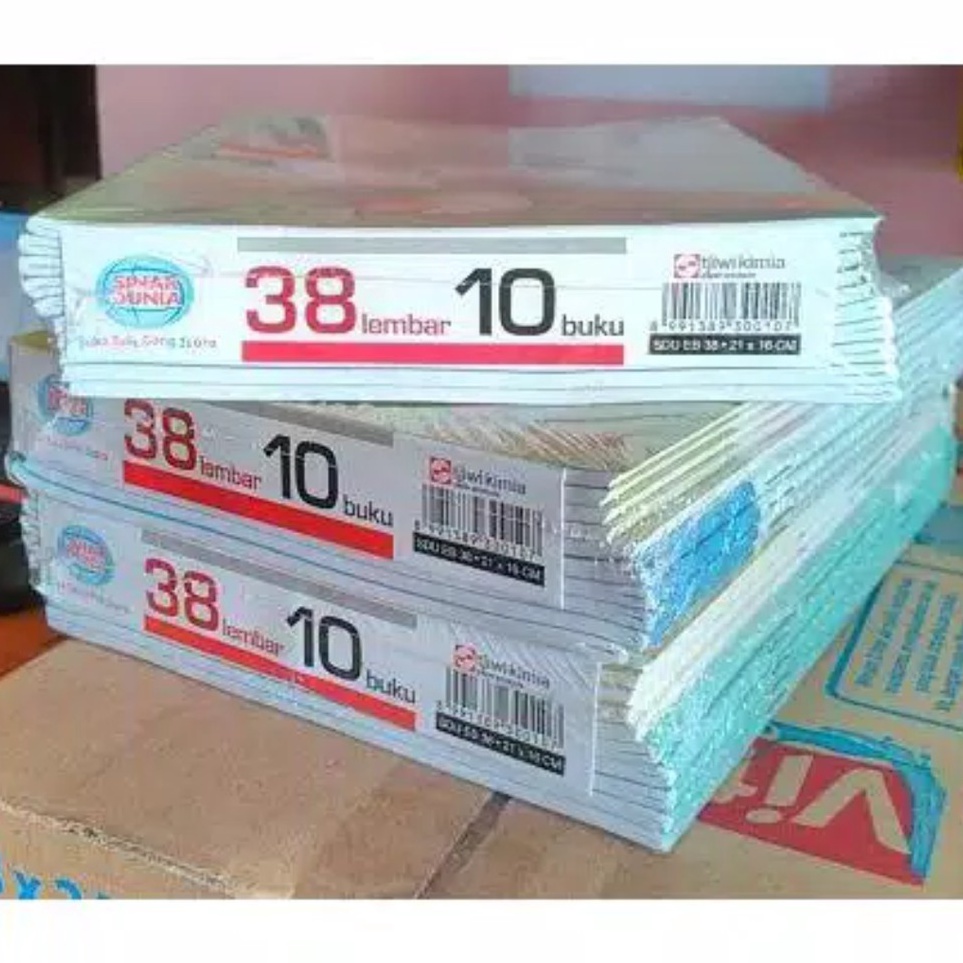 

BUKU TULIS SINAR DUNIA SIDU 38 LEMBAR X 1 BUKU TERMURAH KODE T3U5