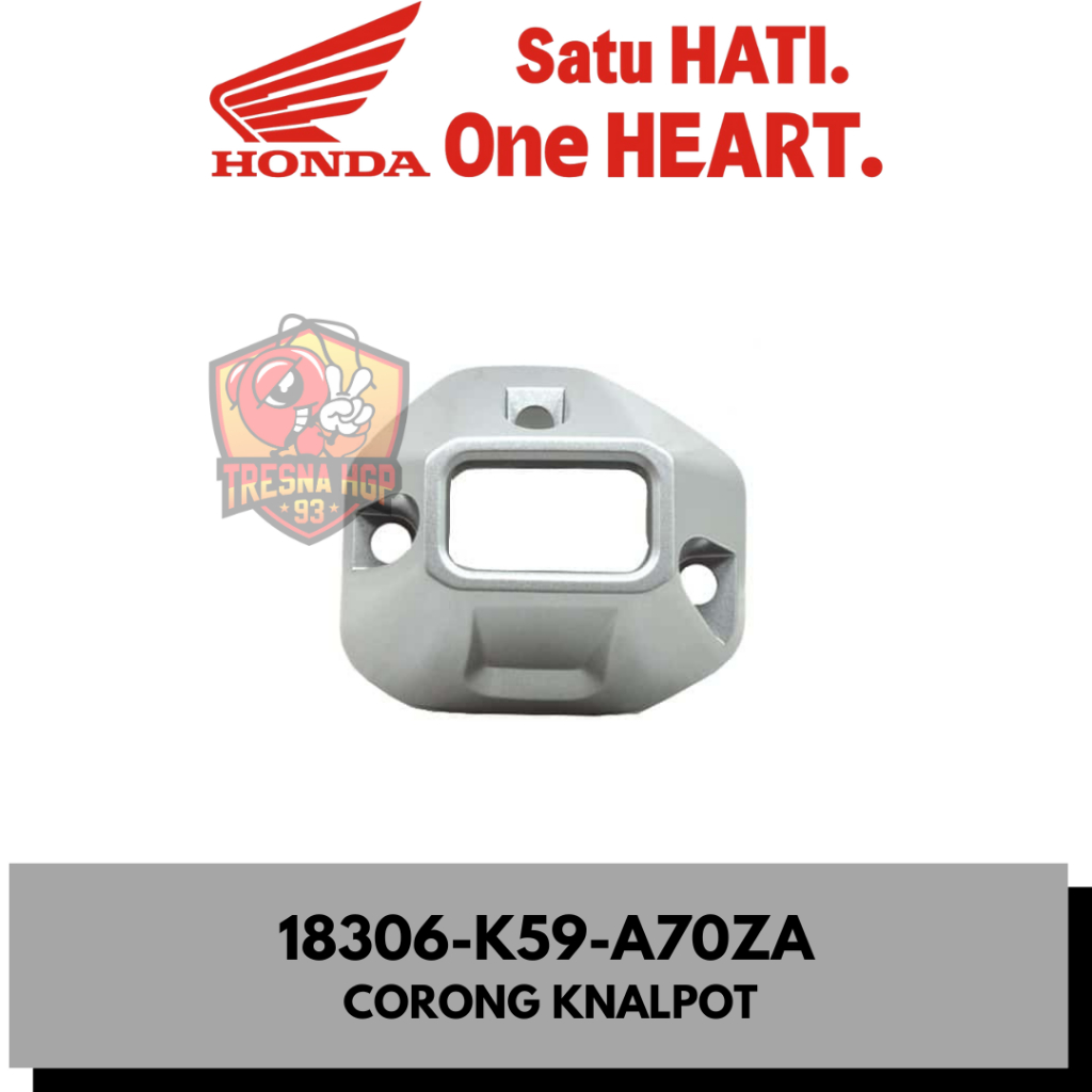 18306-K59-A70ZA TUTUP KNALPOT / CORONG VARIO 150 ESP K59J ORIGINAL | Cap Tail NH-167M-U 18306K59A70Z