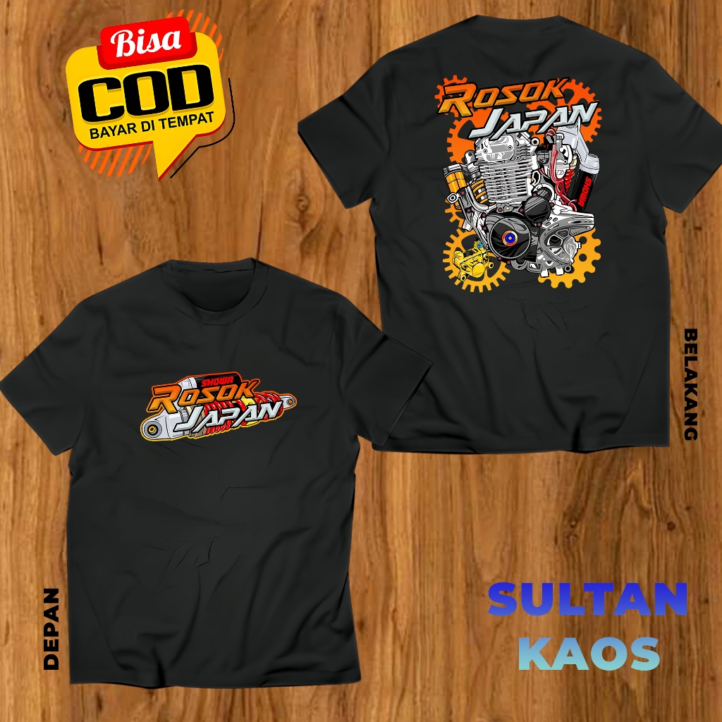 SULTANKAOS 89 - KAOS DEWASA VARIASI ROSOK JAPAN KUNING - BAJU RACING CEWEK COWOK - TSHIRT UNTUK PRIA