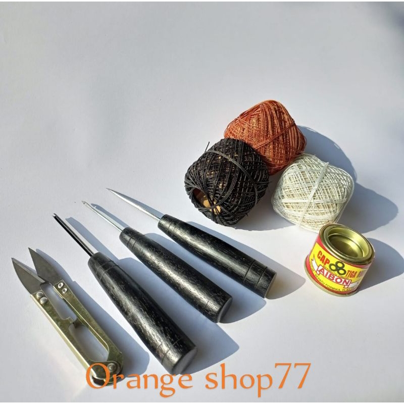 paket lengkap alat sol sepatu alat jahit sepatu alat perbaikan sepatu