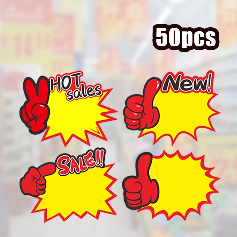 

KODE H6P6 Kertas Tag Harga 5pcs Pop Card Kartu Promo Price Tag Penjepit Harga Tulisan Promo Sale New Tag Kartu Promosi