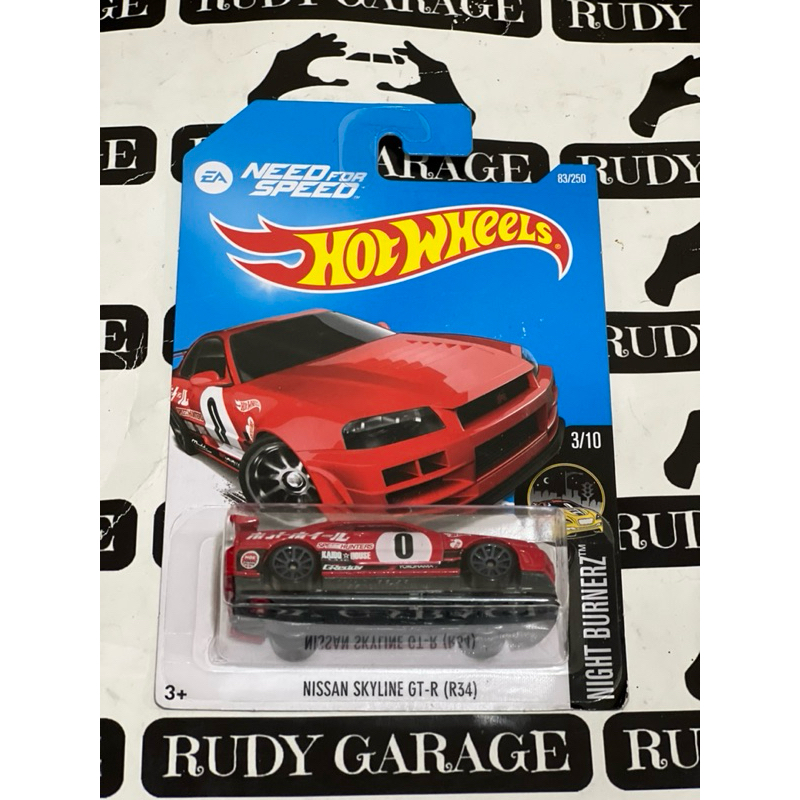 Hot Wheels Nissan Skyline GTR R34 Need For Speed Merah