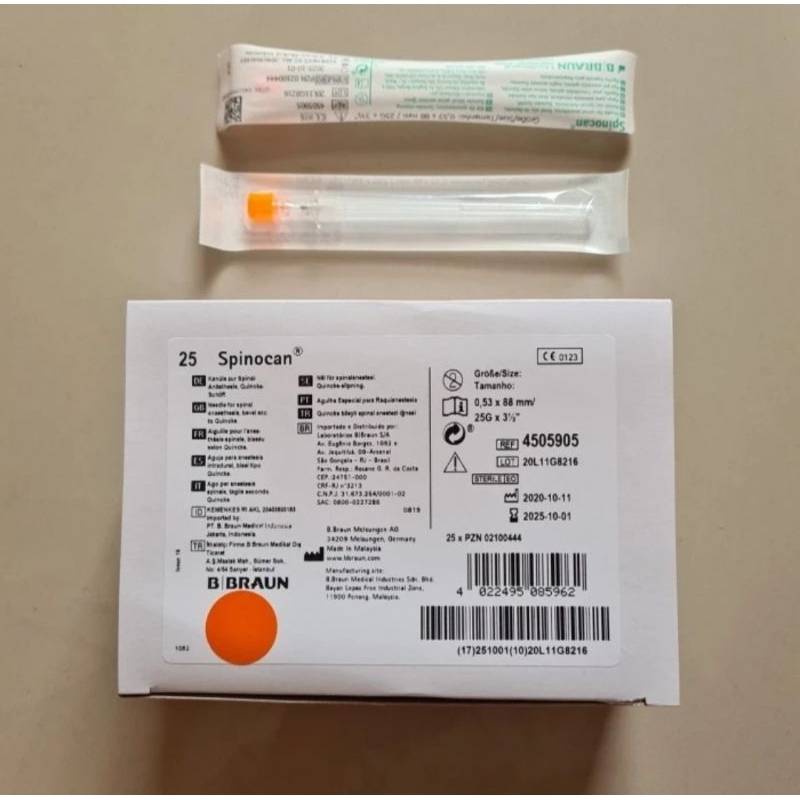 Spinocan 25G BBRAUN / Spinocan 25G / Spinal Needle 25G BBRAUN