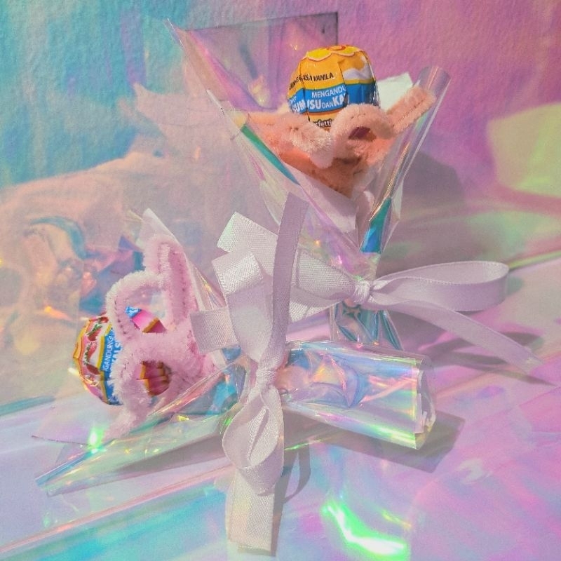 

Hologram candy buket mini ᯓ★ || buket permen hologram