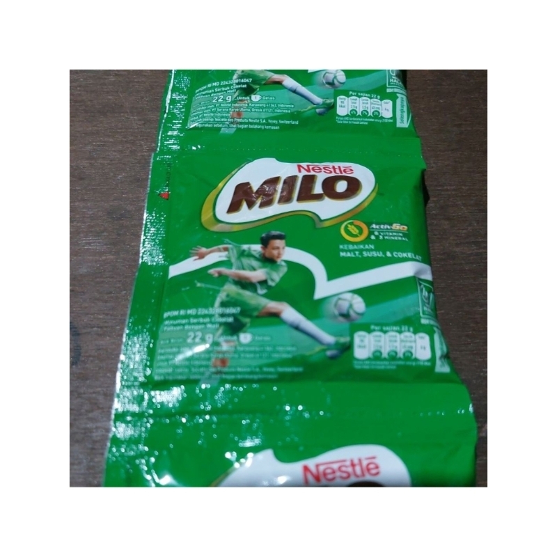 

milo sachet activ go 1renceng isi 10 pcx 22gram...