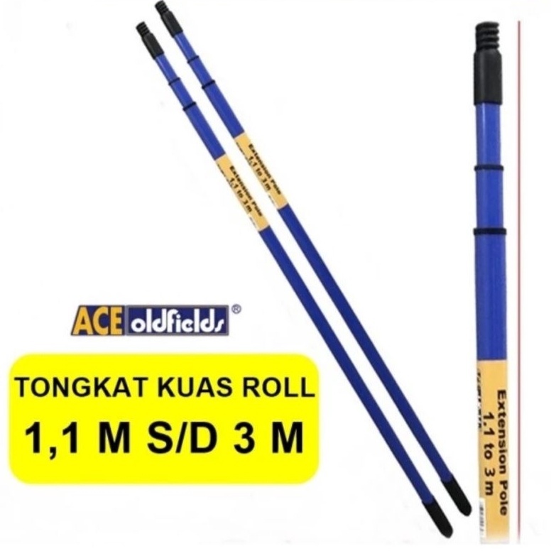 

Tongkat kuas rol cat 11mt3mt aceoldfieldsextension pole steel 3 metertongkat cat 3 meter ace KODE E1L3