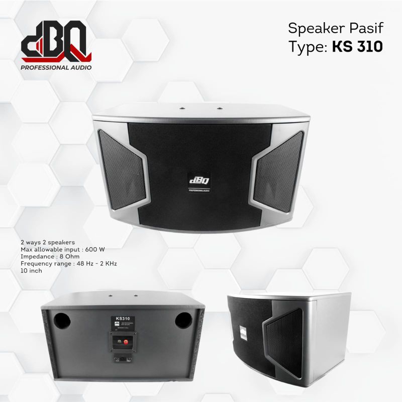 SPEAKER PASIF DBQ10" KS-310 ORIGINAL