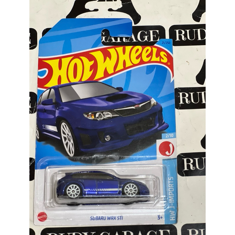 Hot Wheels Wrx Subaru STI Biru