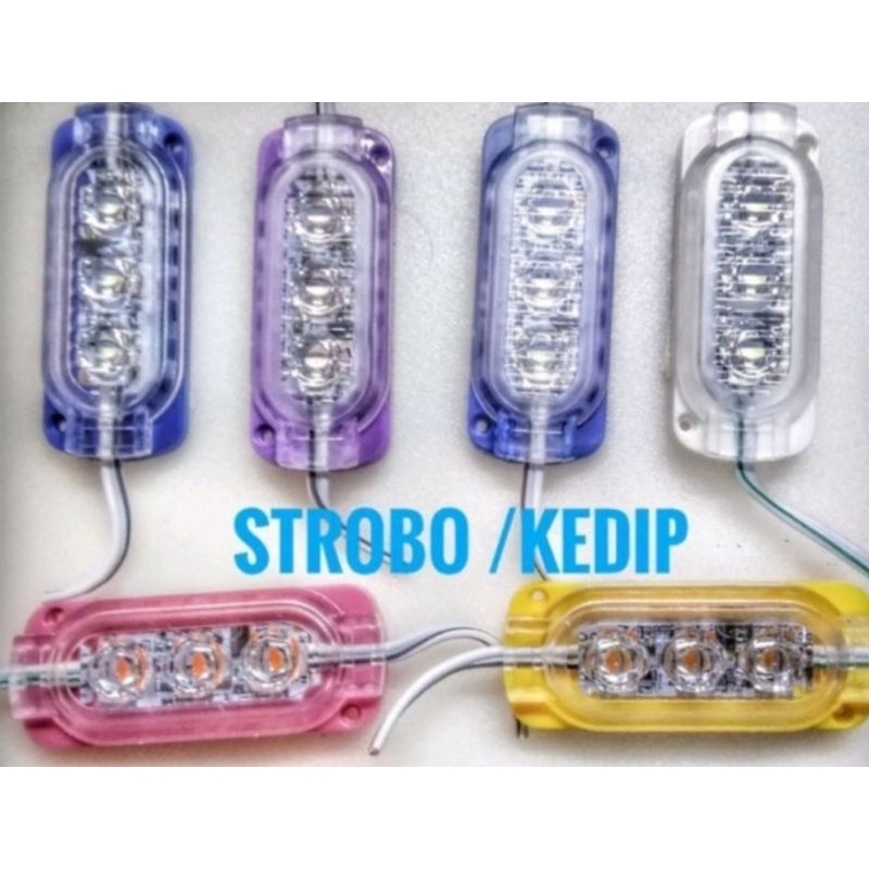 Lampu led kedip mata 3  dan mata 12 kedip dan led mata 6 kedip 12v & 24v 12 v & 24 v led flash 2835 