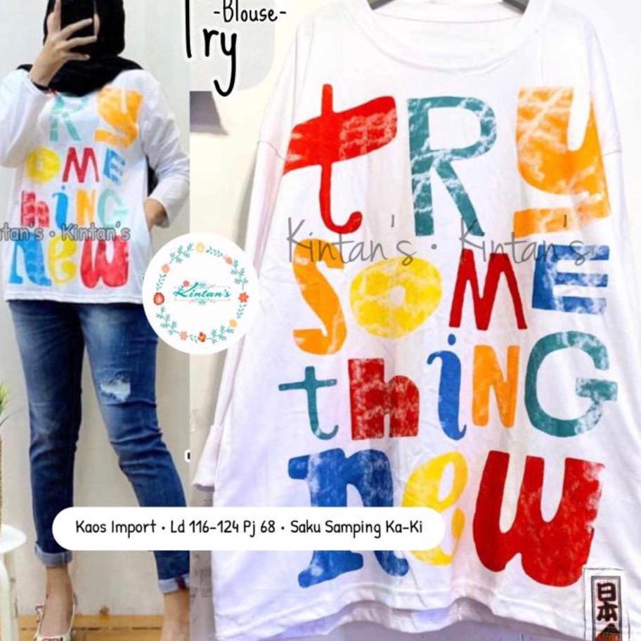 FG2 KAOS ATASAN LENGAN PANJANG WANITA MODEL TERBARUSWEATER OVAL WANITA KEKINIAN 222