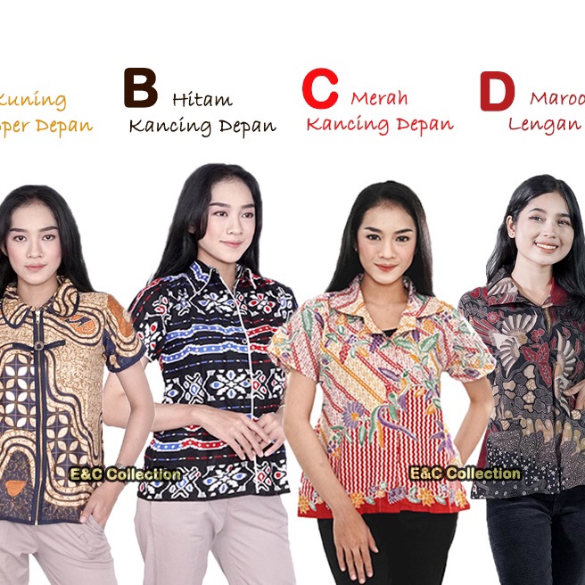 FG2 Blouse Batik sa  Atasan Batik Wanita  Blouse Modern  Batik Kekan  Kemeja Batik Wanita  SMLXLXXL3