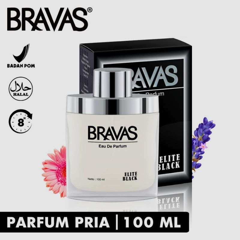BRAVAS ELITE BLACK 100 ML PERFUME || EAU DE PARFUM || ORIGINAL HITAM || PARFUM PRIA