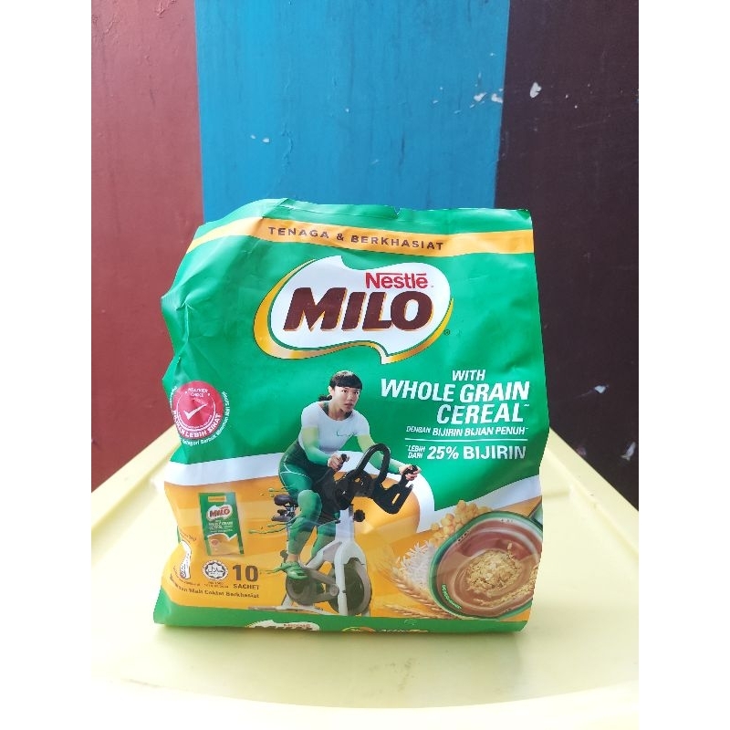 

Milo Whole Grain Cereal ( 1 Pack = 10 Sachet ) Susu Milo Cereal