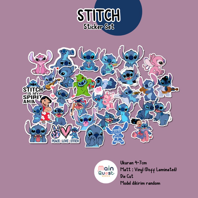 

Sticker Stitch | Sticker Aesthetic / Sticker Tumblr / Sticker Laptop / Sticker Anti Air / Sticker Vinyl Die Cut / Sticker Kpop / Sticker Cute