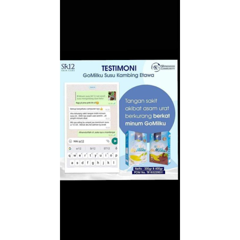 

susu kambing etawa SR12