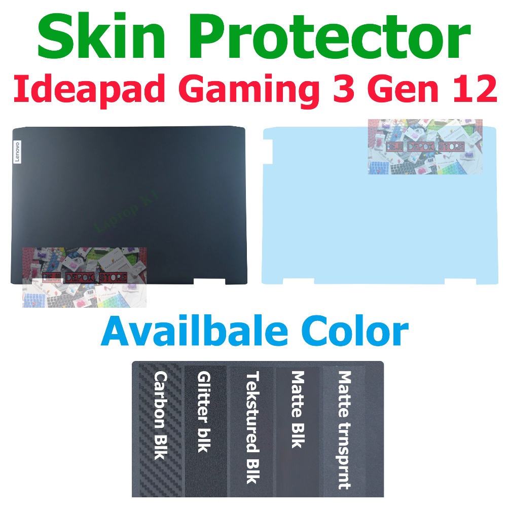 TOP Lenovo Ideapad Gaming 3 Gen 12 Skin Guard Garskin Protector