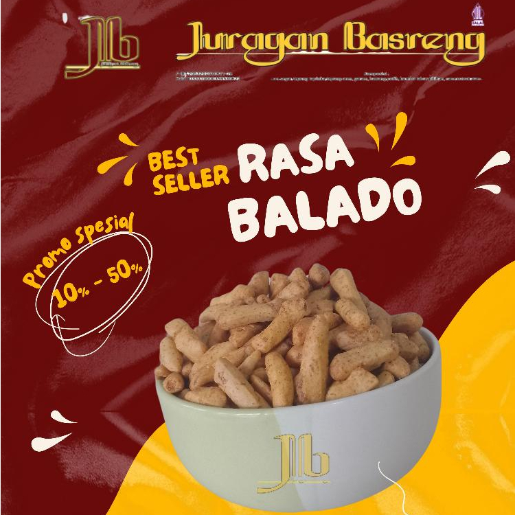 

Basreng Kriuk 250gr Balado dan Gurih