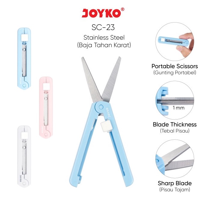 

Promo tajir Gunting Mini Portable Scissors Joyko SC23