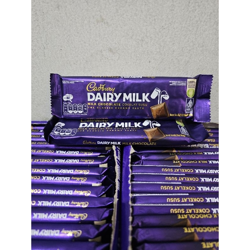 

Coklat Cadbury Diary Milk 62 gr @ 10 pcs