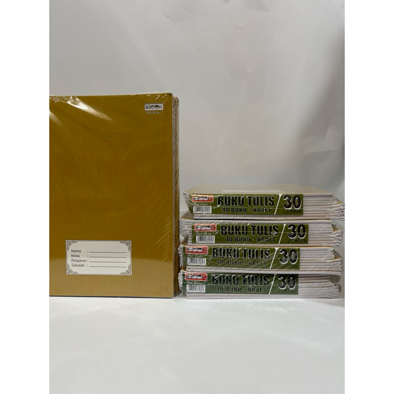 

I BOOK Buku Tulis Sampul Kraf Isi 30, 38 Lembar