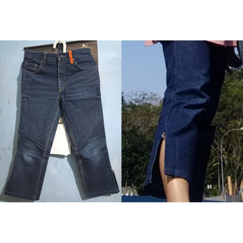 Preloved Celana Jeans Cutbray Wanita
