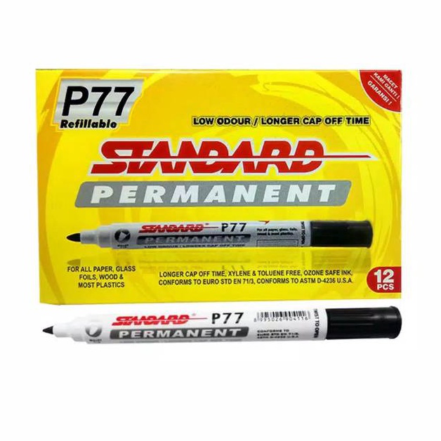 

GEBYAR PROMO Spidol Permanent Colour Marker P77 Standard Permanen Harga Satuan