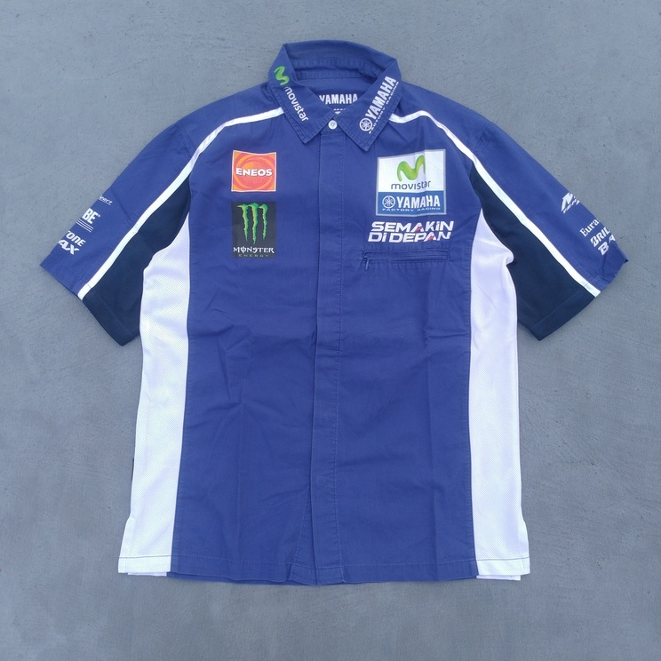 Kemeja Pria Kemeja Murah Kemeja Second Workshirt Murah Workshirt Second Yamaha Moto GP Racing