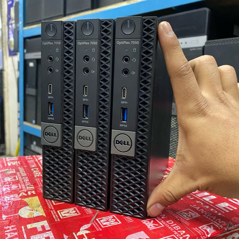 PC MINI DELL OPTIPLEX 7050  PROSESOR CORE I3 7100T ( GENERASI 6 )  RAM 16 GB DDR 4  SSD 512 GB SUPER