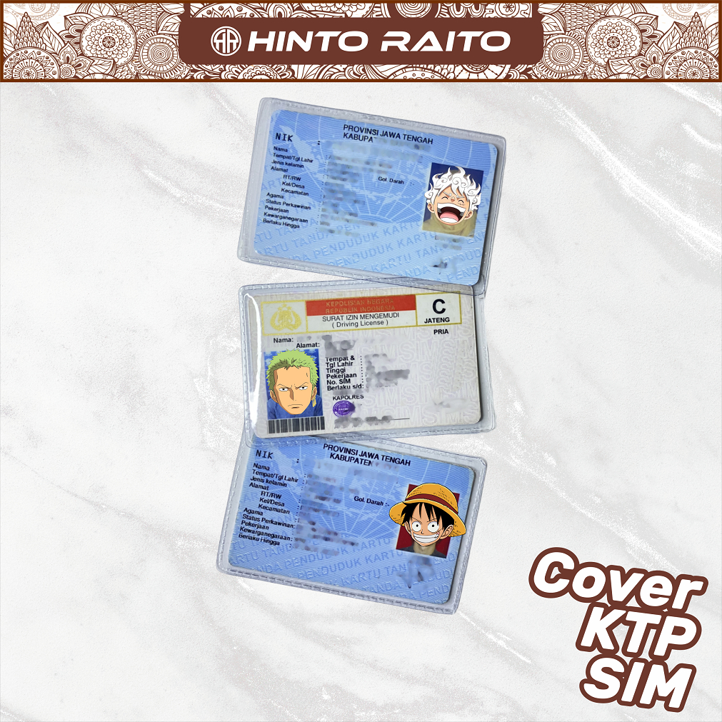 

Cover Pelindung Kartu Identitas KTP SIM Karakter One Piece - Sampul Pelindung Kartu