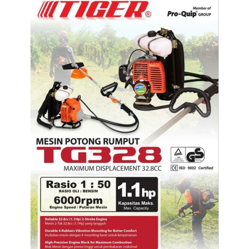 Mesin Pemotong Rumput Tigger TG328