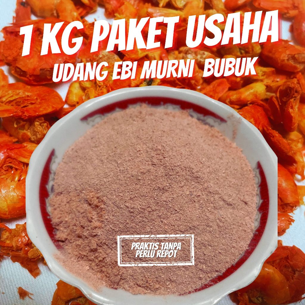 

HG Ebi Udang Bubuk Paket 1 Kg Murni 100 % Murni Hienis Untuk Pelengkap Masakan Bumbu Dapur