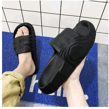 Sandal Sendal Slop Pria Casual Polos Sendal Selop Karet Jelly Terbaru