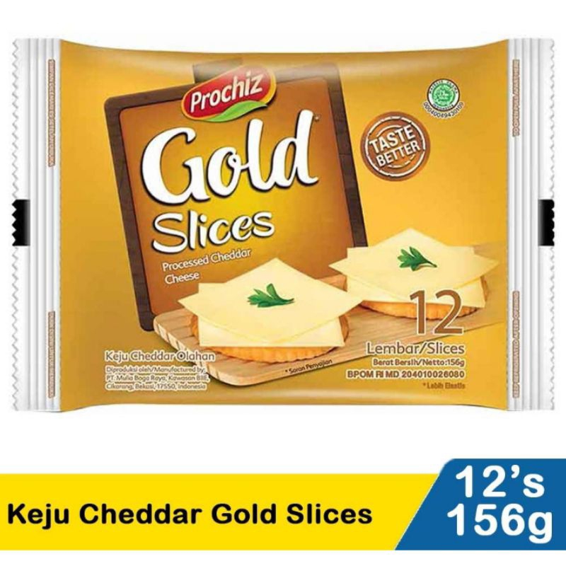 

Prochiz Gold Slice/Keju Slice Isi 12 Lembar