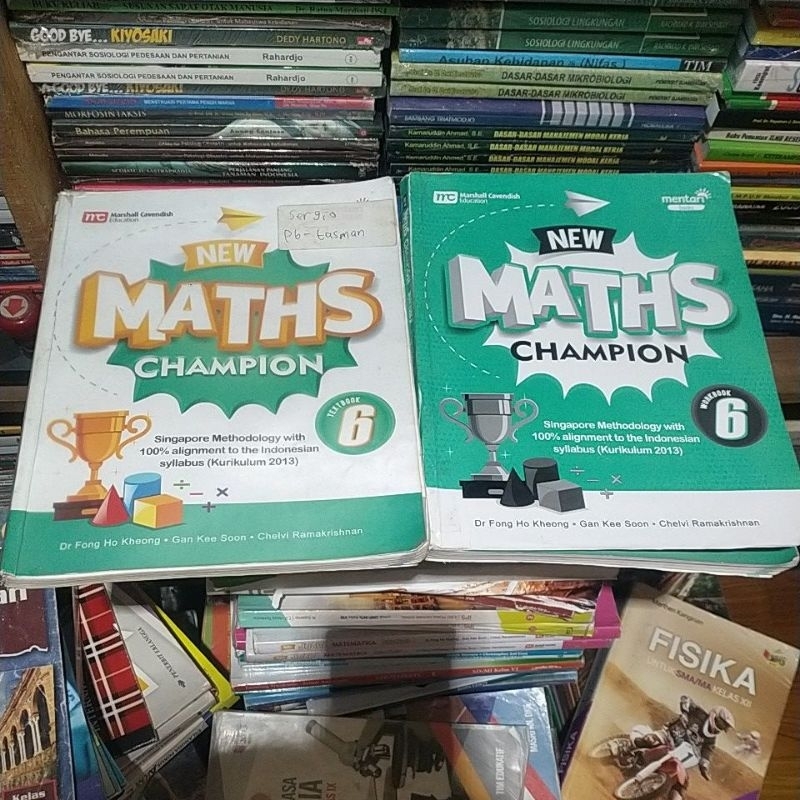 BUKU NEW MATHS CHAMPION 6 TEXTBOOK WORKBOOK 6